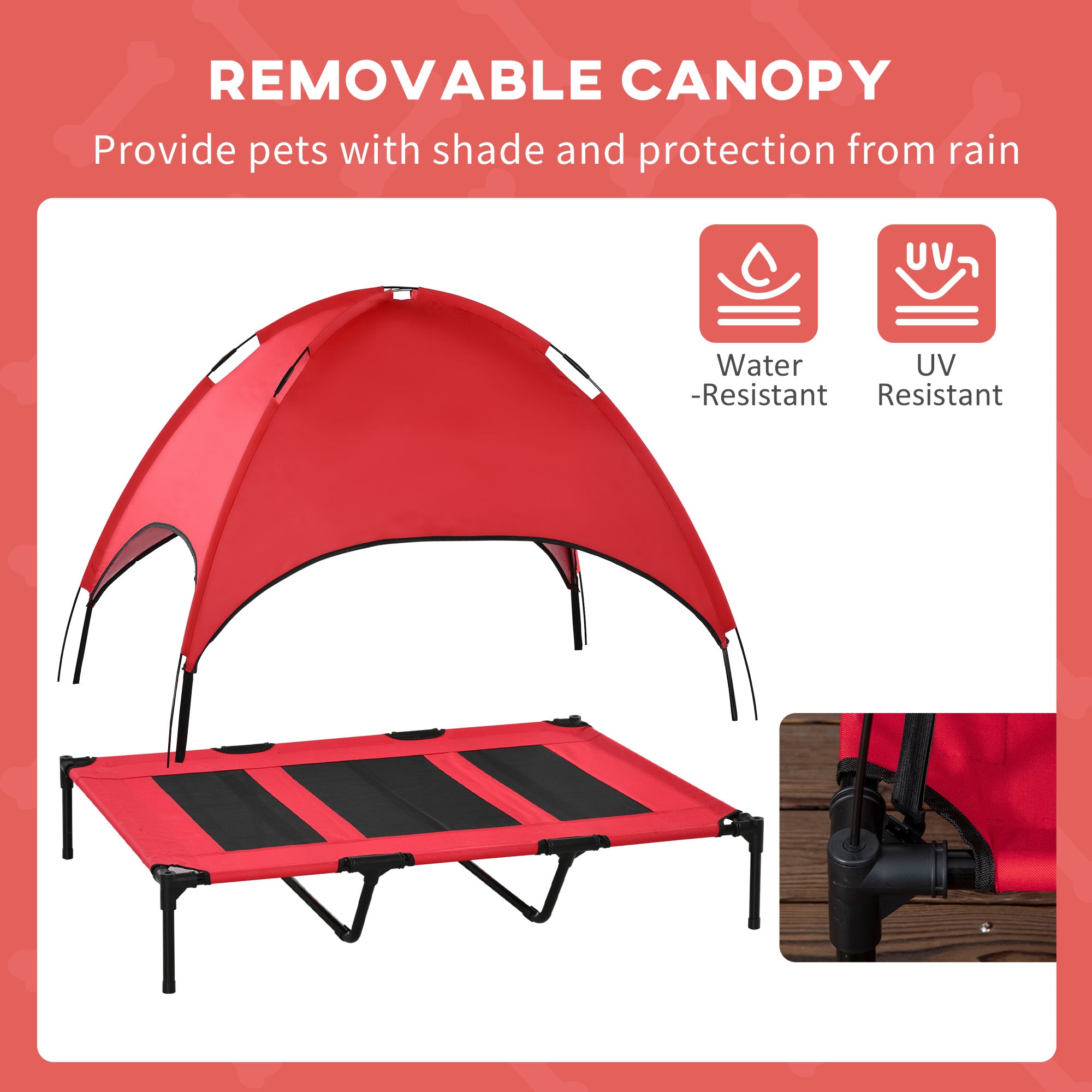 Portable Dog Cot with Cooling Pad