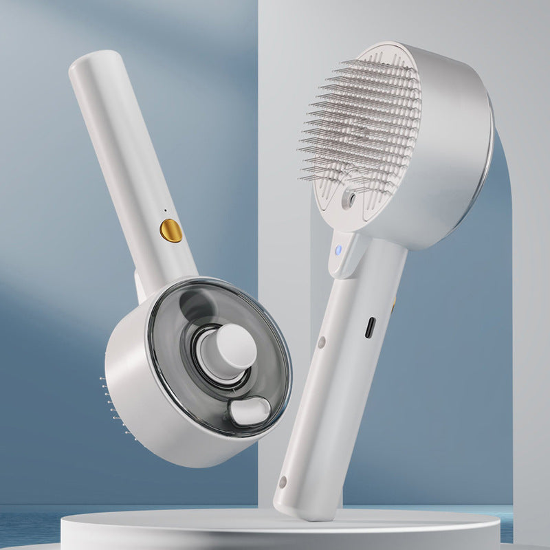 Self-Cleaning Steam Pet Hair Brush