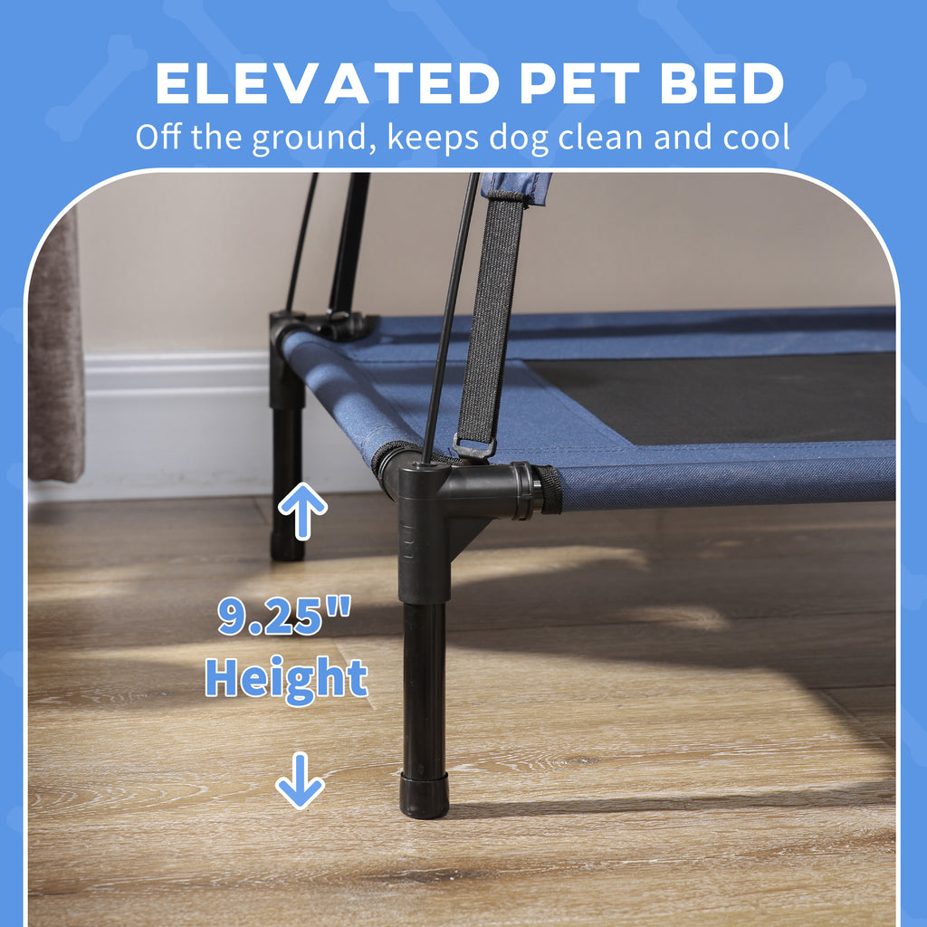 Cooling Elevated Dog Bed with Canopy