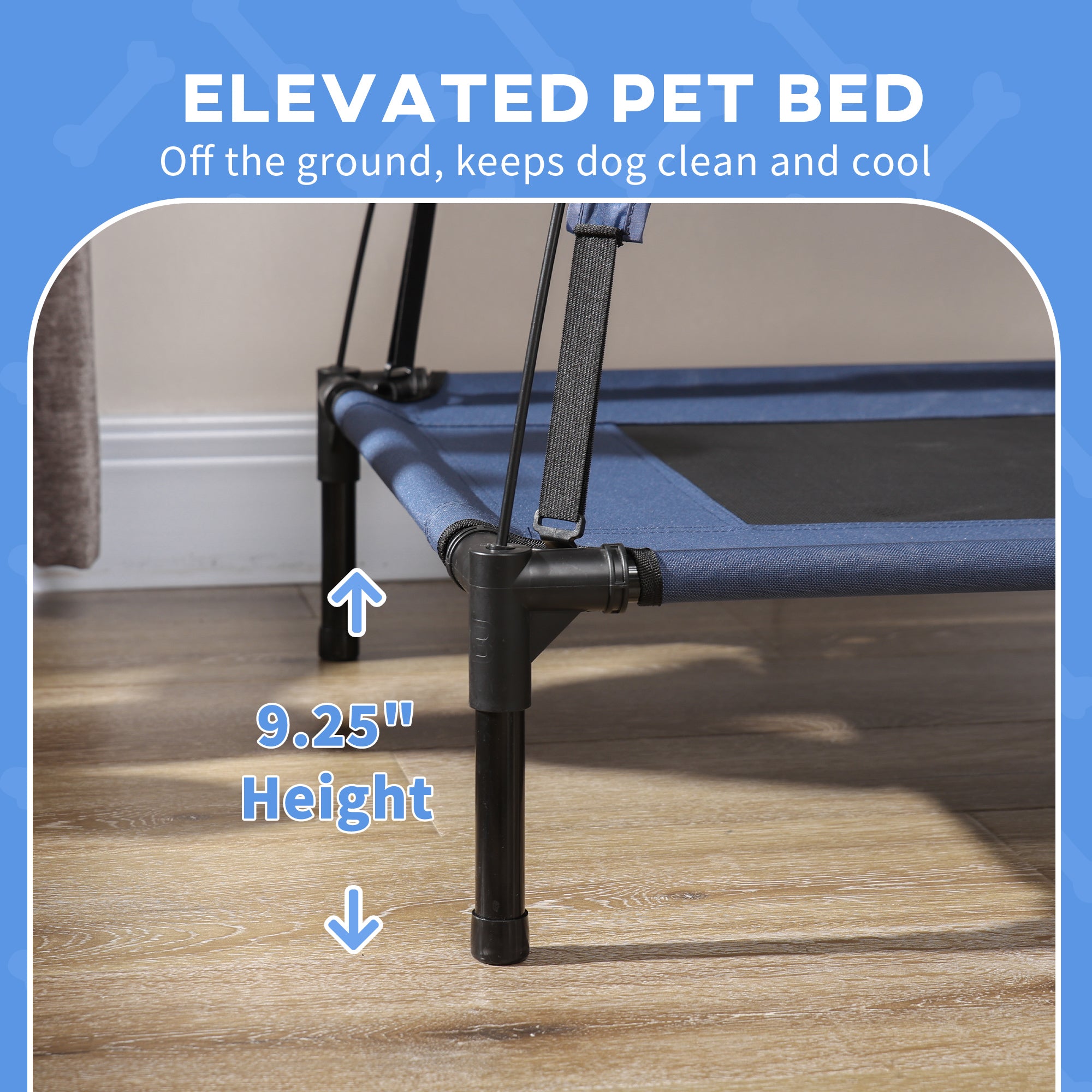 Cooling Elevated Dog Bed with Canopy