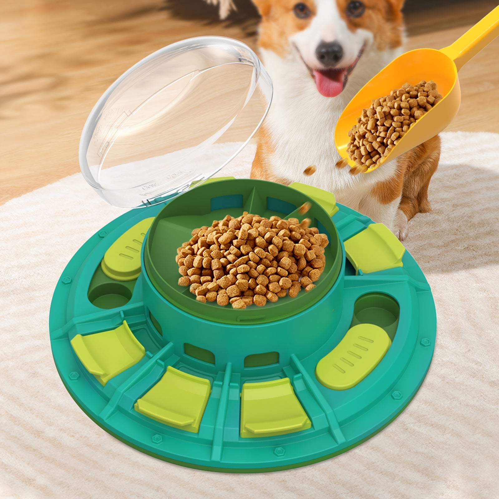 IQ & Slow-Feed Dog Puzzle Toy