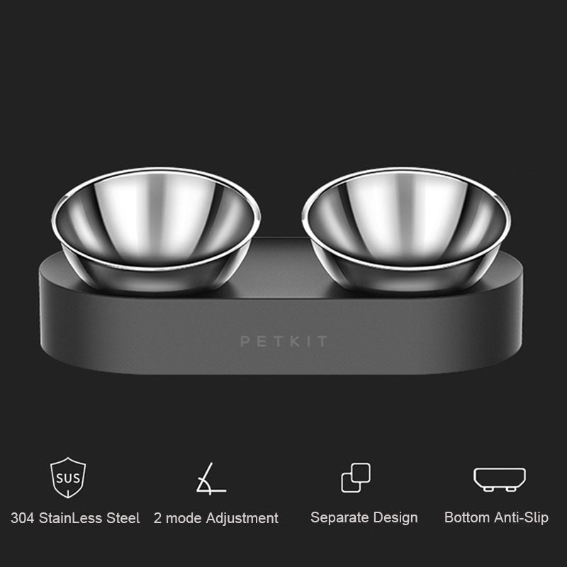 Adjustable Stainless Steel Pet Bowls