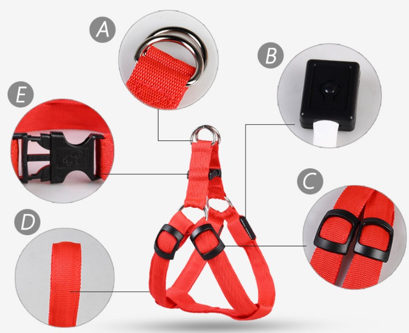 LED Dog Harness & Leash