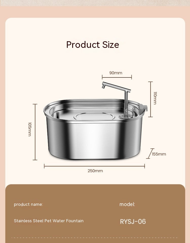 Stainless Steel Pet Water Feeder