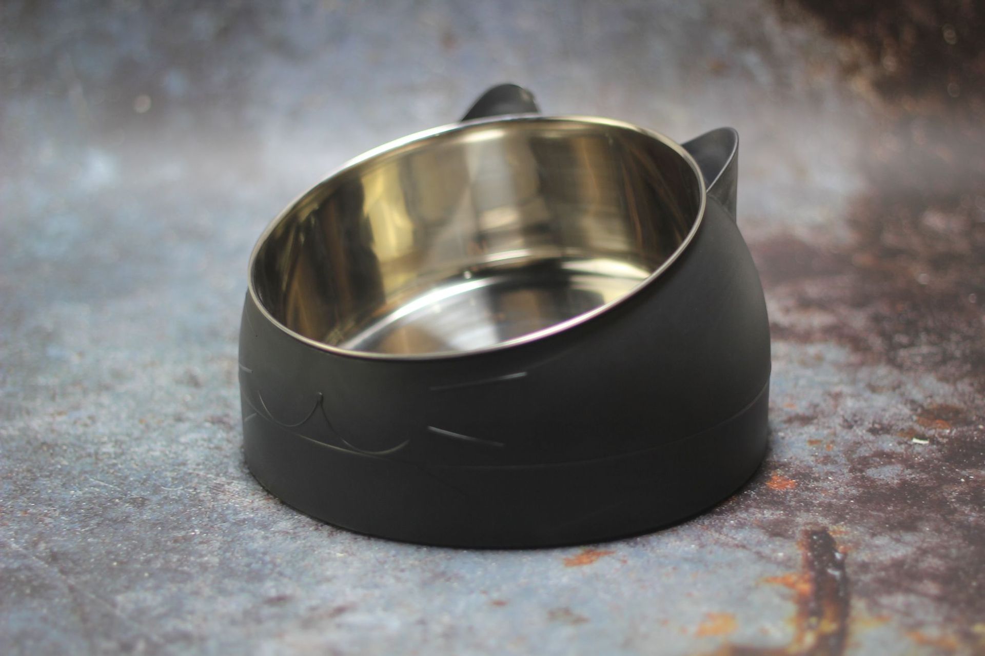Protective Oblique Cat Bowl