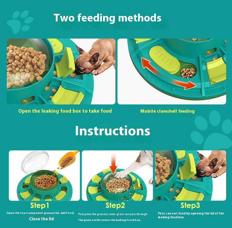 IQ & Slow-Feed Dog Puzzle Toy