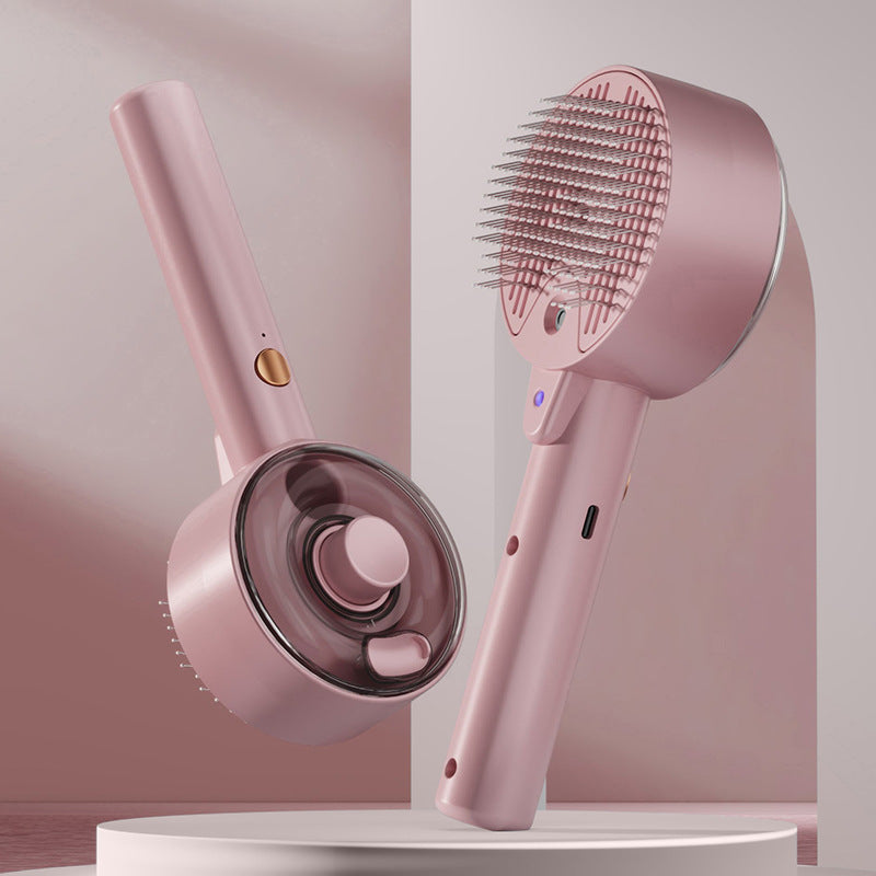 Self-Cleaning Steam Pet Hair Brush