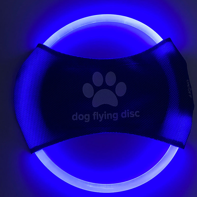 Glowing LED Dog Disc for Play & Training
