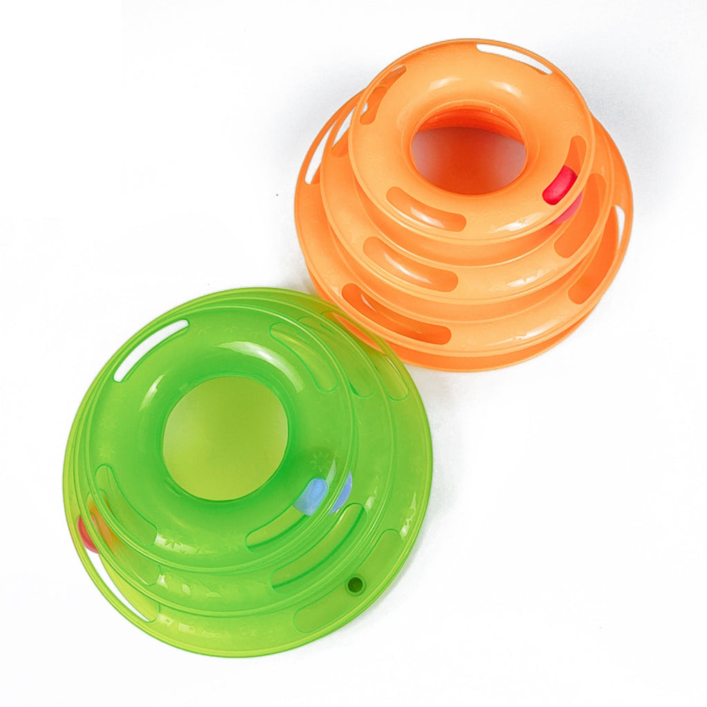 4-Layer Cat Ball Tower Toy