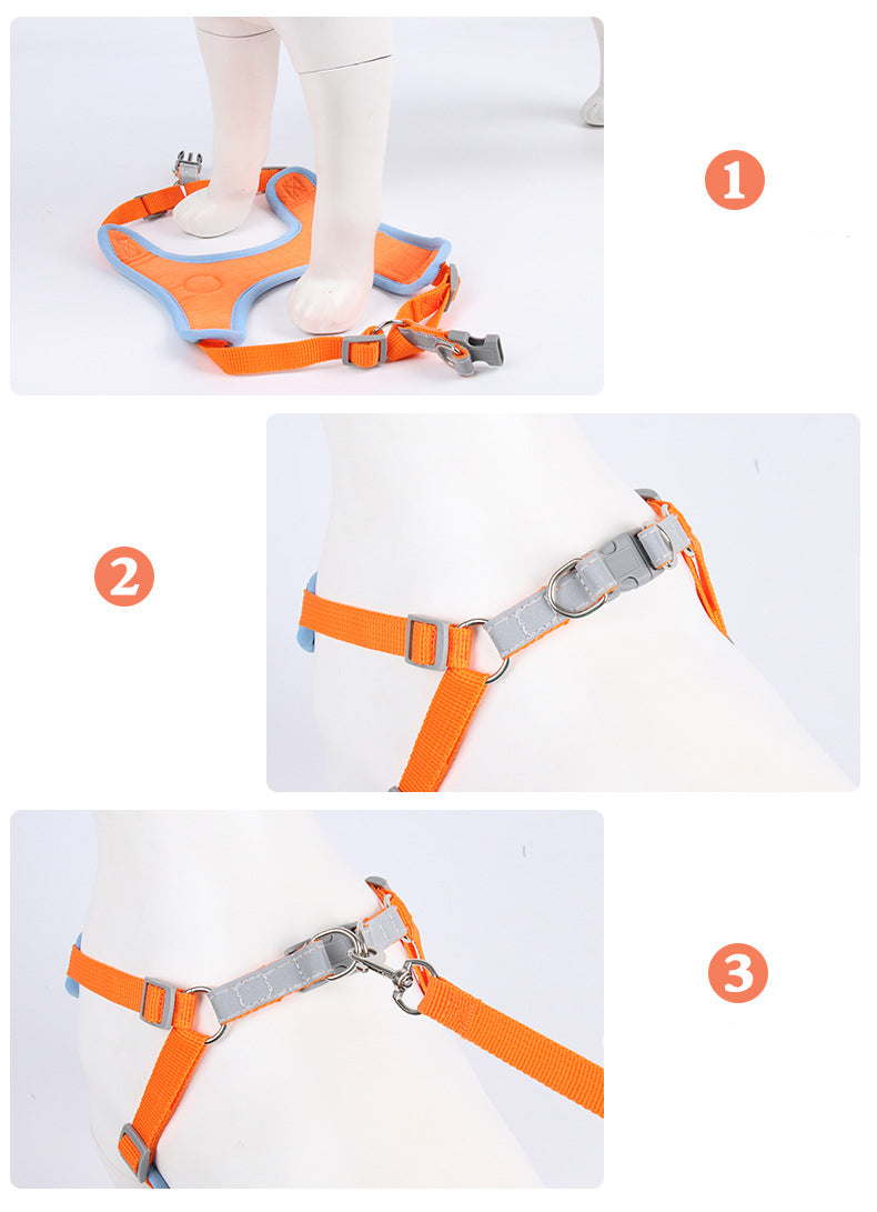 Reflective Pet Harness & Leash