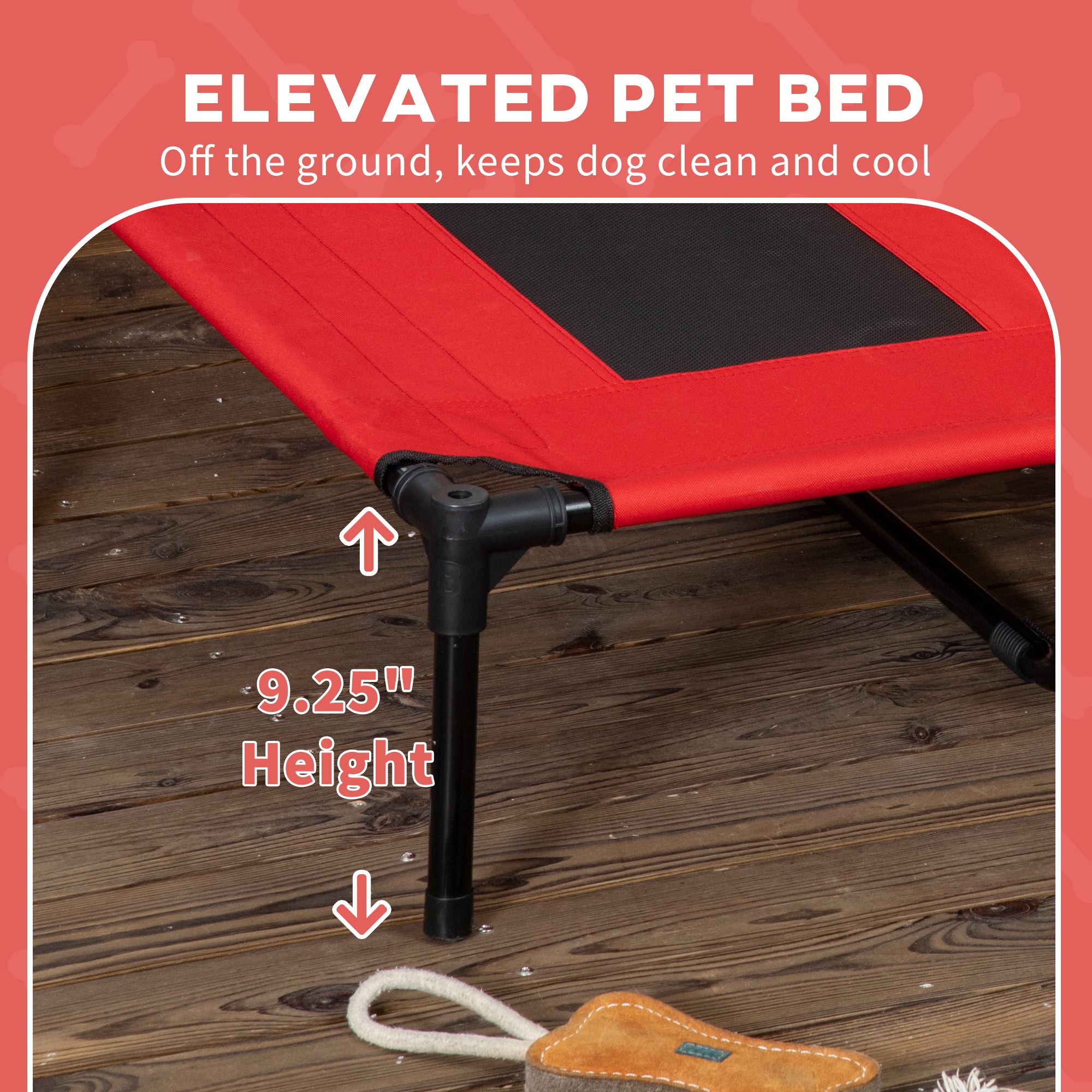 Portable Dog Cot with Cooling Pad