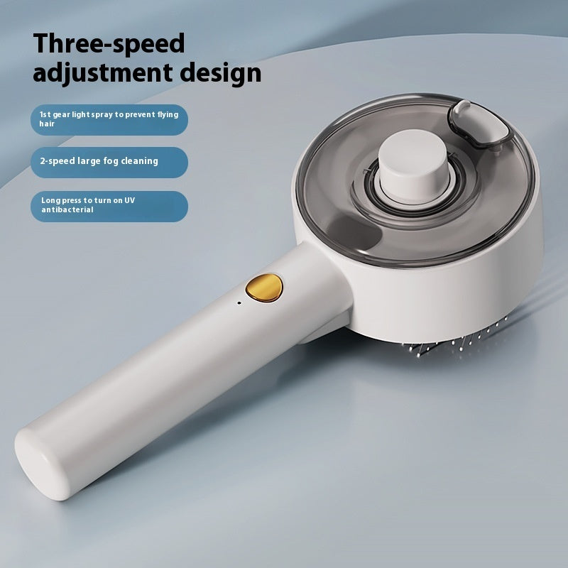 Self-Cleaning Steam Pet Hair Brush