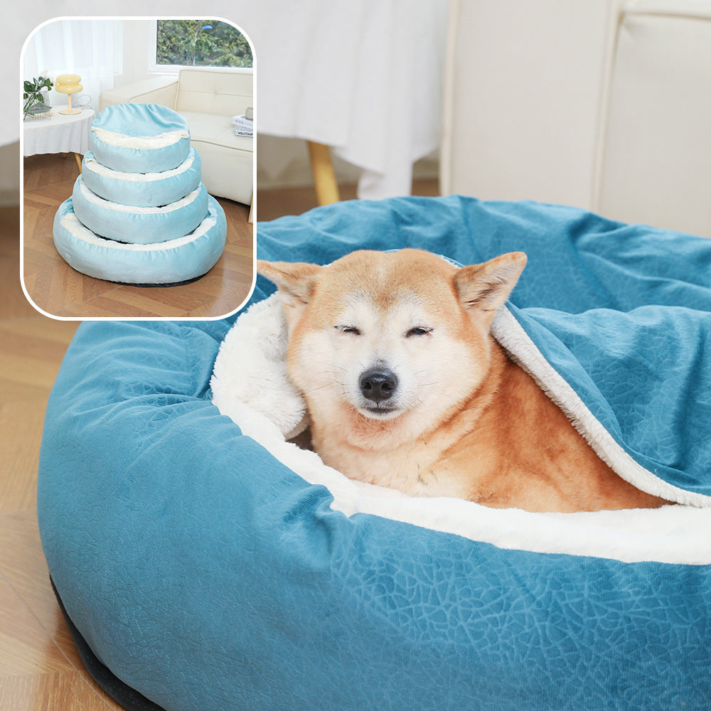 Orthopedic Pet Bed with Hood