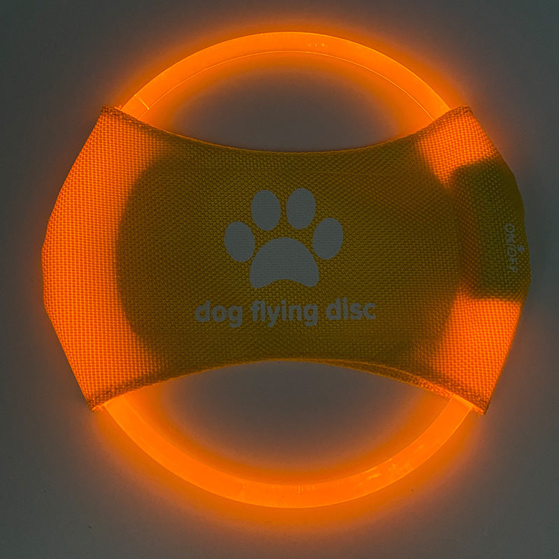 Glowing LED Dog Disc for Play & Training
