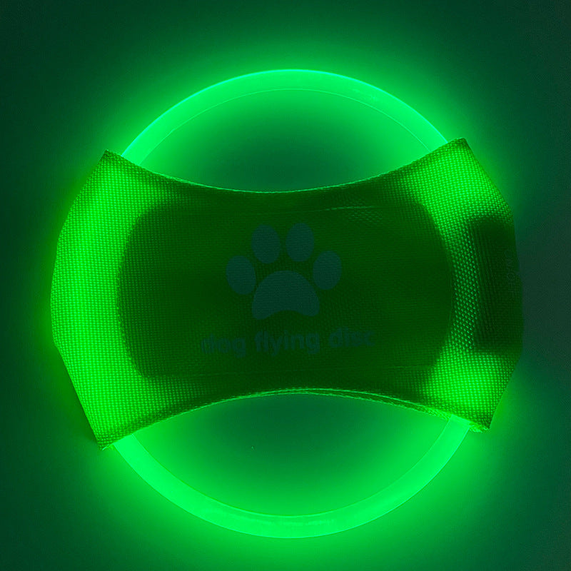 Glowing LED Dog Disc for Play & Training
