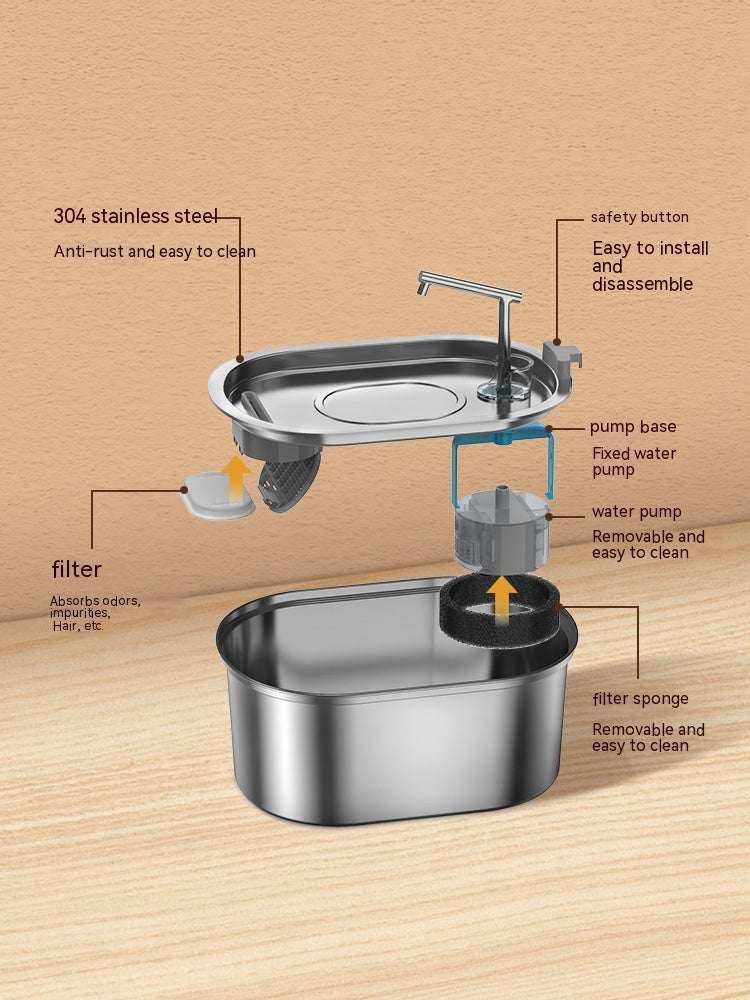Stainless Steel Pet Water Feeder