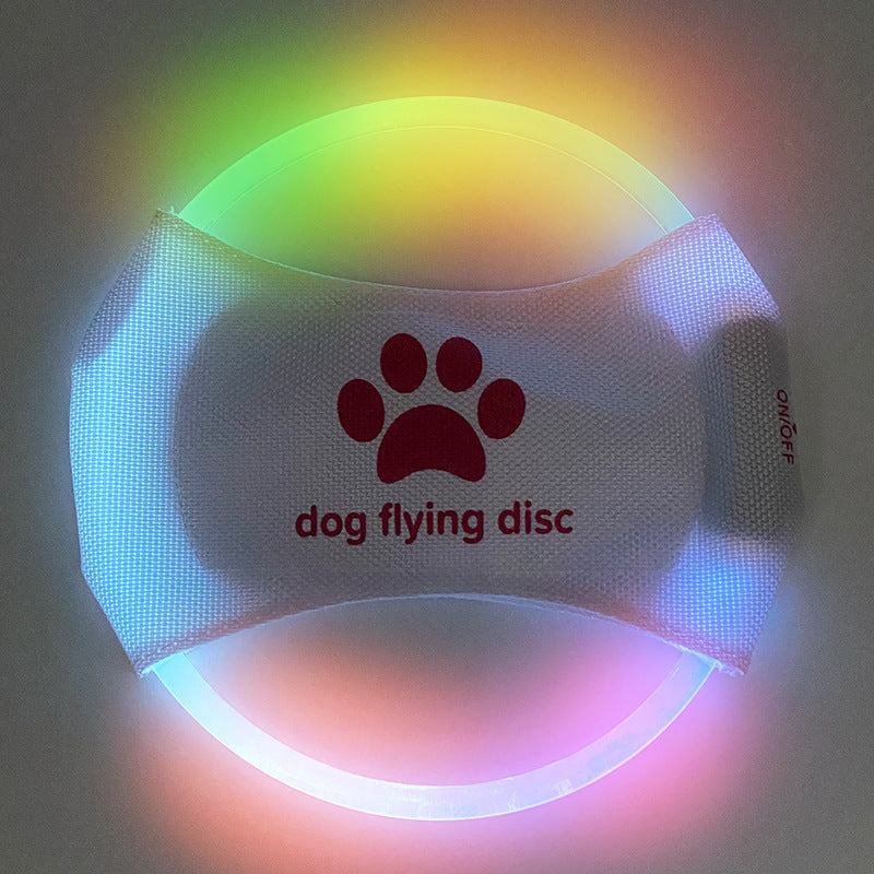 Glowing LED Dog Disc for Play & Training