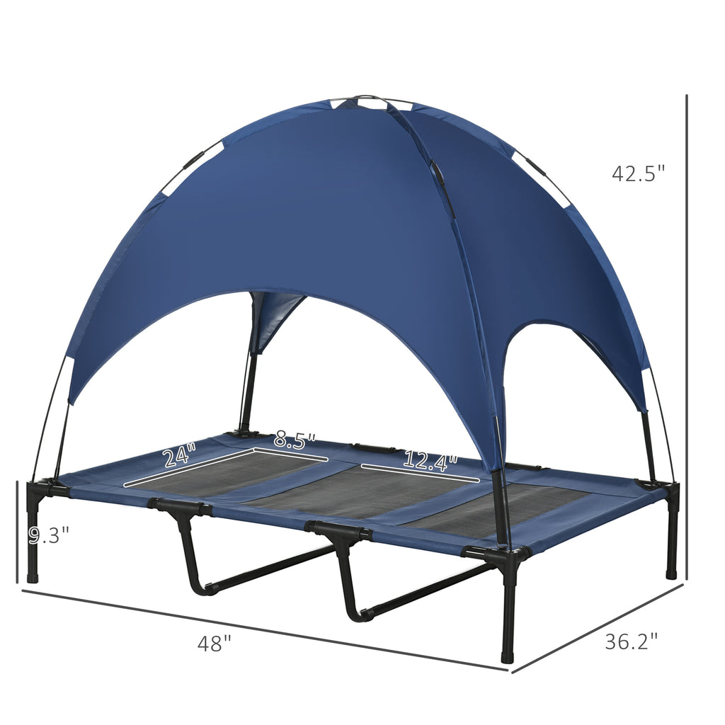 Cooling Elevated Dog Bed with Canopy