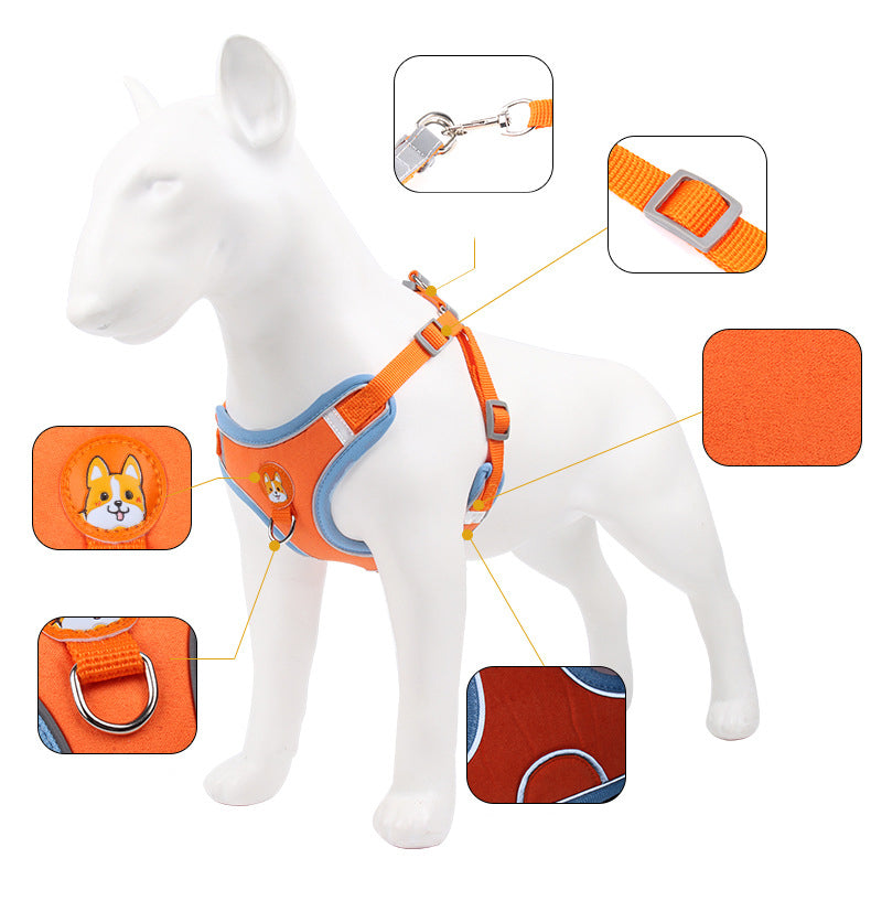 Reflective Pet Harness & Leash
