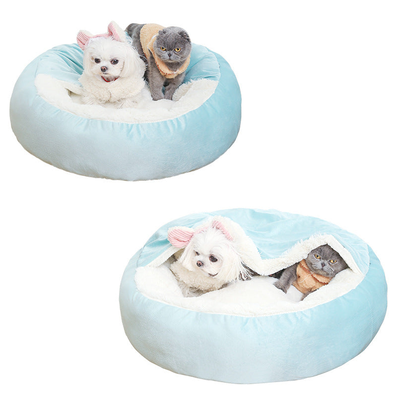 Orthopedic Pet Bed with Hood