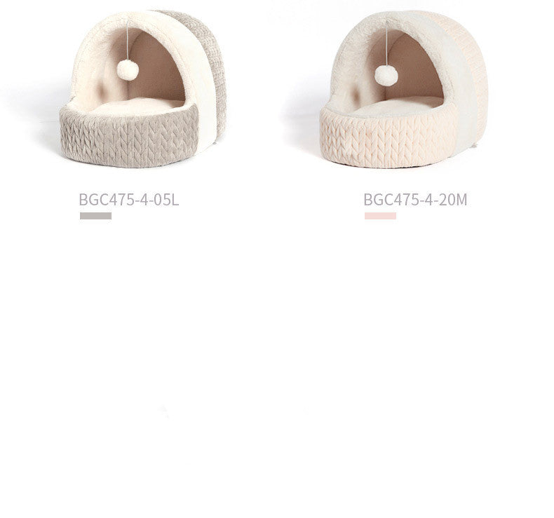 CozyNest Cat Bed – For All Seasons