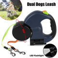 ble Reflective Dog Leash – 360° swivel,LED light