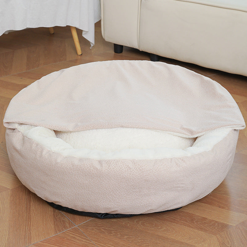 Orthopedic Pet Bed with Hood