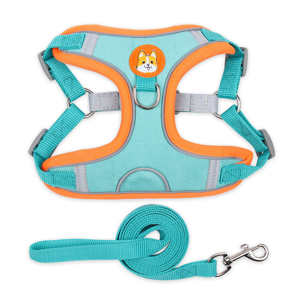 Reflective Pet Harness & Leash