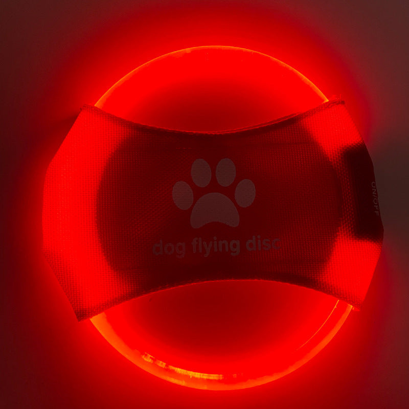 Glowing LED Dog Disc for Play & Training