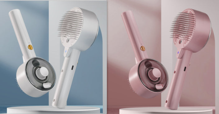 Self-Cleaning Steam Pet Hair Brush