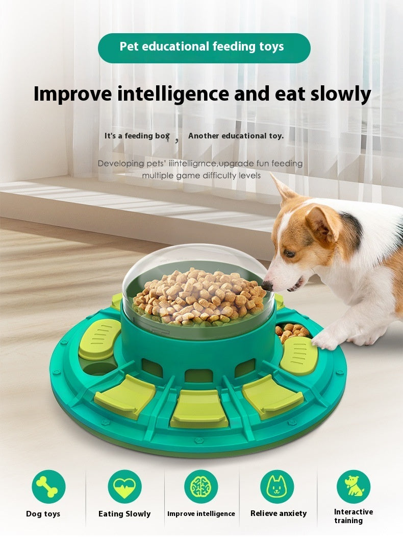 IQ & Slow-Feed Dog Puzzle Toy